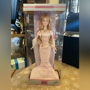 2002 Birthstone Collection Barbie October/Opal *never removed from box